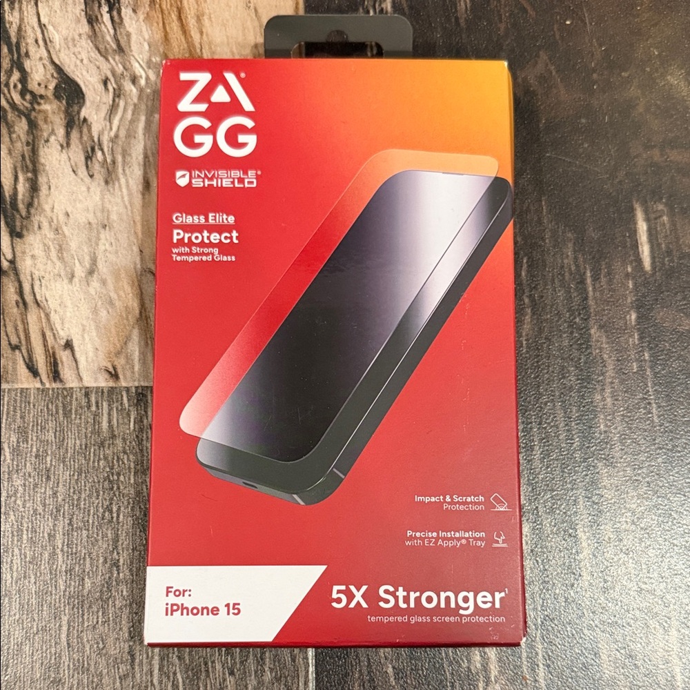 Zagg screen protector for iPhone 15